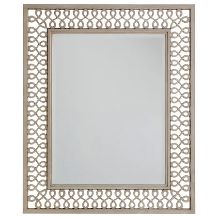 Manzanita Wall Mirror with Open Metal Fretwork